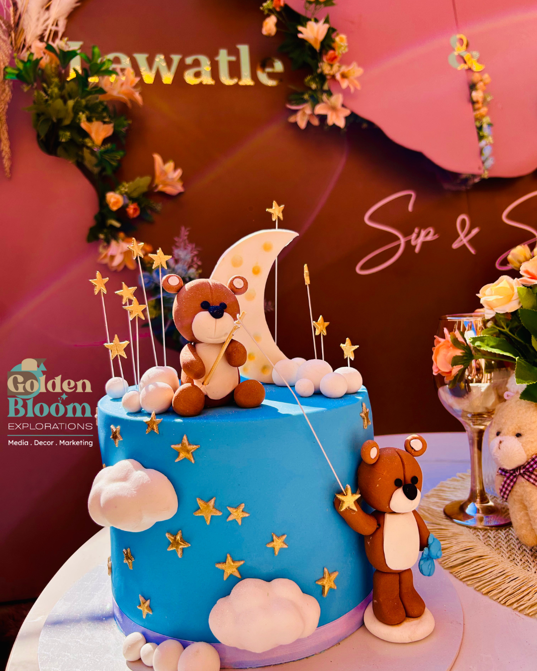 Baby Shower Cake and Decor