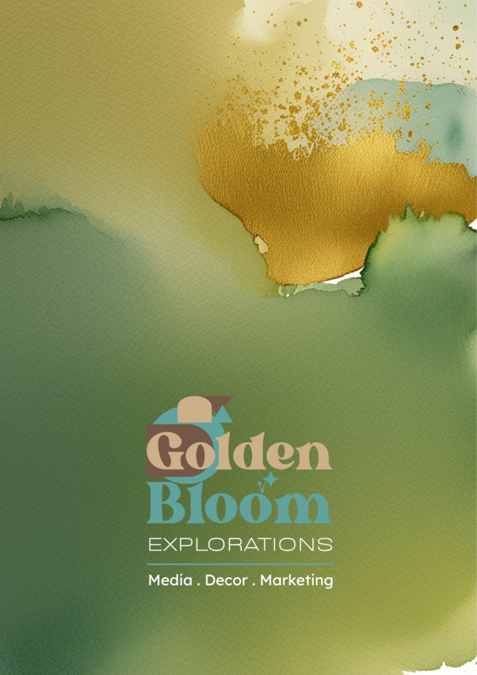 Golden Bloom Background